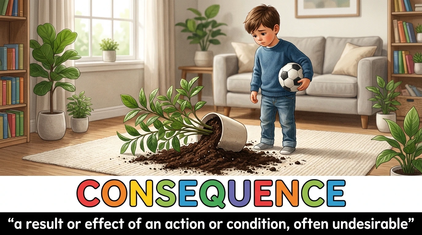 English Illustration for consequence